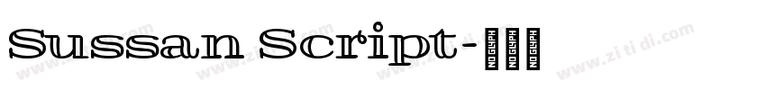 Sussan Script字体转换